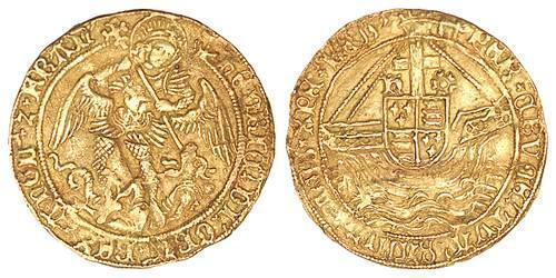 1 Angel Kingdom of England (927-1649,1660-1707) Gold Henry VII (1457 - 1509)