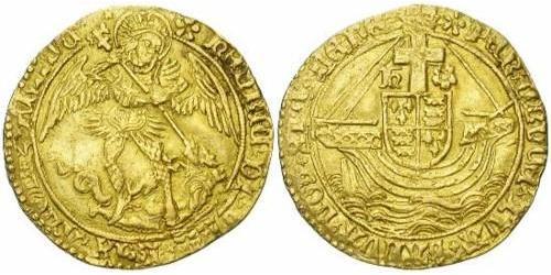 1 Angel Kingdom of England (927-1649,1660-1707) Gold Henry VII (1457 - 1509)