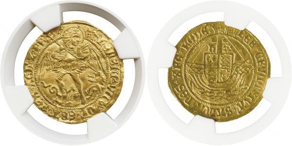 1 Angel Kingdom of England (927-1649,1660-1707) Gold Henry VIII (1491 - 1547)