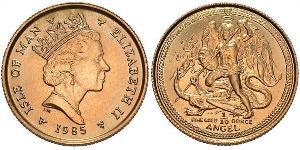 1 Angel Isla de Man Oro Isabel II (1926-2022)