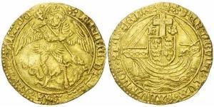 1 Angel Reino de Inglaterra (927-1649,1660-1707) Oro Enrique VII (1457 - 1509)