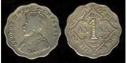 1 Anna Britisch-Indien (1858-1947)  George V (1865-1936)