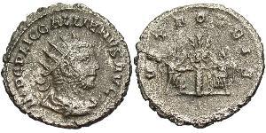 1 Antoninian Römische Kaiserzeit (27BC-395) Billon Silber Gallienus (218-268)