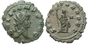 1 Antoninian Römische Kaiserzeit (27BC-395) Bronze Gallienus (218-268)