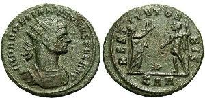 1 Antoninian Römische Kaiserzeit (27BC-395) Bronze Aurelian (215-275)