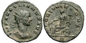 1 Antoninian Römische Kaiserzeit (27BC-395) Bronze Aurelian (215-275)