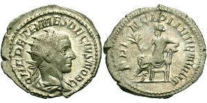 1 Antoninian Römische Kaiserzeit (27BC-395) Bronze Herennius Etruscus (227-251)