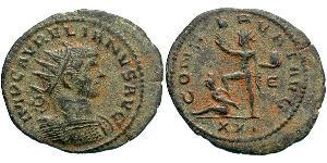 1 Antoninian Römische Kaiserzeit (27BC-395) Bronze Aurelian (215-275)