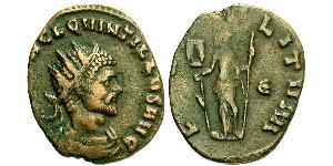 1 Antoninian Römische Kaiserzeit (27BC-395) Bronze Quintillus (220-270)