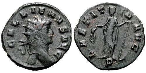 1 Antoninian Römische Kaiserzeit (27BC-395) Bronze Gallienus (218-268)