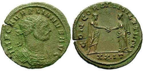 1 Antoninian Römische Kaiserzeit (27BC-395) Bronze Aurelian (215-275)
