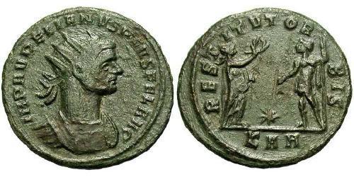 1 Antoninian Römische Kaiserzeit (27BC-395) Bronze Aurelian (215-275)