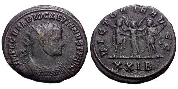 1 Antoninian Römische Kaiserzeit (27BC-395) Bronze Diocletian (244-311)