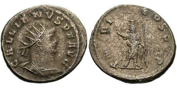 1 Antoninian Römische Kaiserzeit (27BC-395) Bronze Gallienus (218-268)