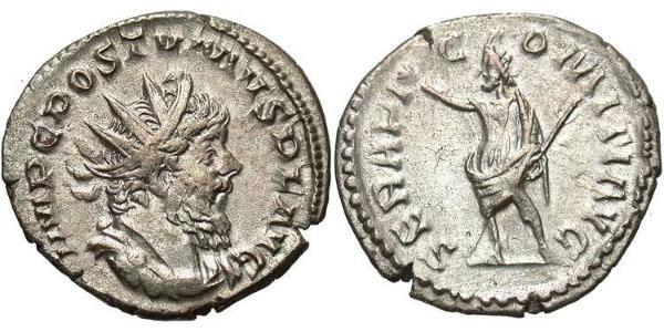 1 Antoninian Imperium Galliarum (260-274) Silber Postumus (260-268)