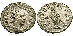 1 Antoninian Römische Kaiserzeit (27BC-395) Silber Philipp II (237-249)