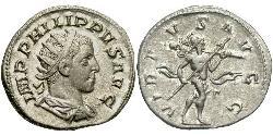 1 Antoninian Römische Kaiserzeit (27BC-395) Silber Philipp II (237-249)