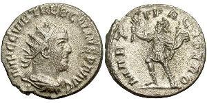 1 Antoninian Römische Kaiserzeit (27BC-395) Silber Trebonianus Gallus (206-253)