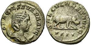 1 Antoninian Römische Kaiserzeit (27BC-395) Silber Otacilia Severa (244-249)