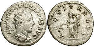 1 Antoninian Römische Kaiserzeit (27BC-395) Silber Philipp II (237-249)