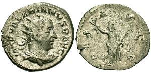 1 Antoninian Römische Kaiserzeit (27BC-395) Silber Valerian I (193-260)