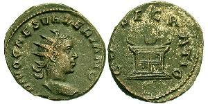 1 Antoninian Römische Kaiserzeit (27BC-395) Silber Valerianus II (?-258)