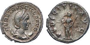 1 Antoninian Römische Kaiserzeit (27BC-395) Silber Herennia Etruscilla (249-251)