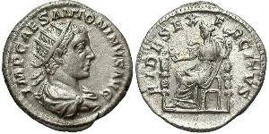 1 Antoninian Römische Kaiserzeit (27BC-395) Silber Elagabal (203-222)