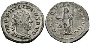 1 Antoninian Römische Kaiserzeit (27BC-395) Silber Philipp I (204-249)