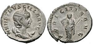 1 Antoninian Römische Kaiserzeit (27BC-395) Silber Herennia Etruscilla (249-251)