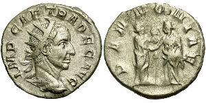 1 Antoninian Römische Kaiserzeit (27BC-395) Silber Trajan Decius (201-251)