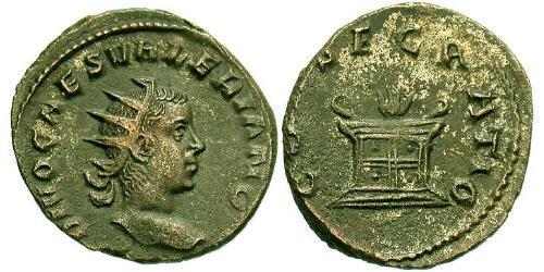 1 Antoninian Römische Kaiserzeit (27BC-395) Silber Valerianus II (?-258)