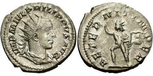 1 Antoninian Römische Kaiserzeit (27BC-395) Silber Philipp II (237-249)