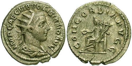 1 Antoninian Römische Kaiserzeit (27BC-395) Silber Volusianus (235-253)