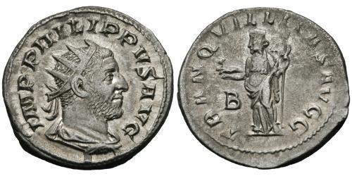 1 Antoninian Römische Kaiserzeit (27BC-395) Silber Philipp I (204-249)