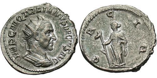 1 Antoninian Römische Kaiserzeit (27BC-395) Silber Trajan Decius (201-251)