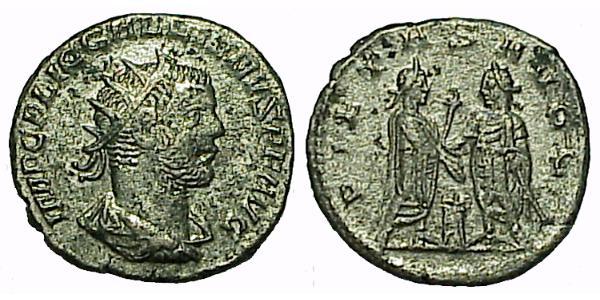 1 Antoninian Römische Kaiserzeit (27BC-395) Silber Valerian I (193-260) / Gallienus (218-268)