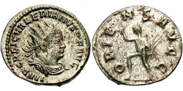 1 Antoninian Römische Kaiserzeit (27BC-395) Silber Valerian I (193-260)