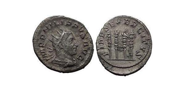 1 Antoninian Römische Kaiserzeit (27BC-395) Silber Philipp I (204-249)