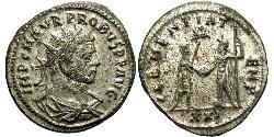 1 Antoninian Römische Kaiserzeit (27BC-395) Silber/Kupfer Probus (232-282)