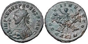 1 Antoninian Römische Kaiserzeit (27BC-395) Silber/Kupfer Probus (232-282)