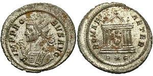 1 Antoninian Römische Kaiserzeit (27BC-395) Silber/Kupfer Probus (232-282)