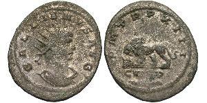 1 Antoninian Römische Kaiserzeit (27BC-395) Silber/Kupfer Gallienus (218-268)