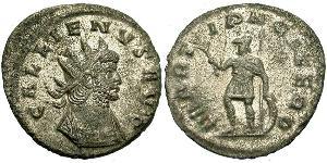 1 Antoninian Römische Kaiserzeit (27BC-395) Silber/Kupfer Gallienus (218-268)
