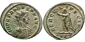 1 Antoninian Römische Kaiserzeit (27BC-395) Silber/Kupfer Probus (232-282)