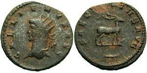 1 Antoninian Römische Kaiserzeit (27BC-395) Silber/Kupfer Gallienus (218-268)