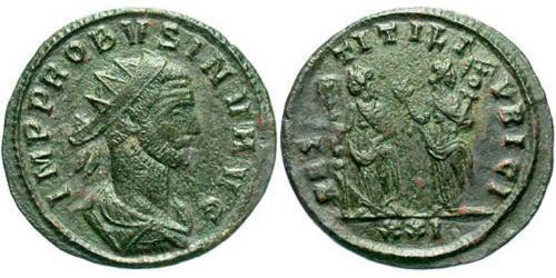 1 Antoninian Römische Kaiserzeit (27BC-395) Silber/Kupfer Probus (232-282)