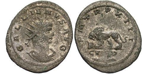 1 Antoninian Römische Kaiserzeit (27BC-395) Silber/Kupfer Gallienus (218-268)