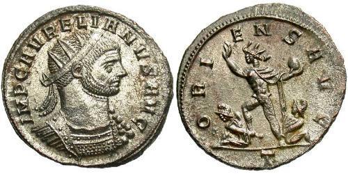 1 Antoninian Römische Kaiserzeit (27BC-395) Silber/Kupfer Aurelian (215-275)