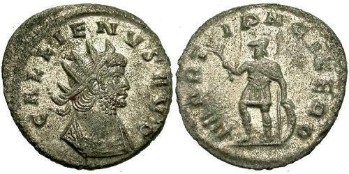 1 Antoninian Römische Kaiserzeit (27BC-395) Silber/Kupfer Gallienus (218-268)